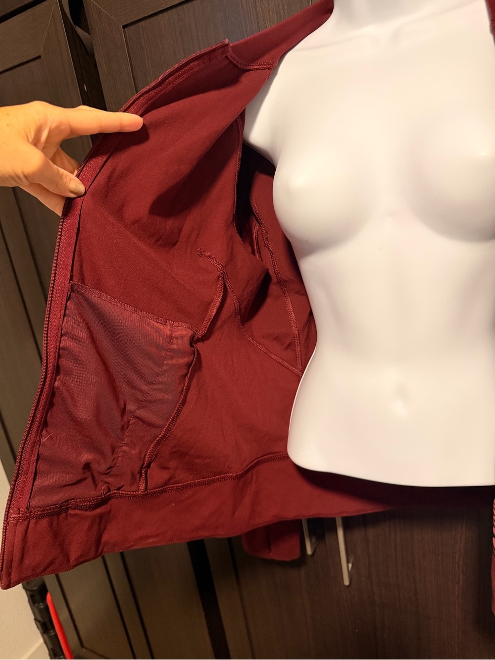 NWT Yogalicious Lux Windsor Wine Full Zip Jacket size XL MSRP $88 - Picture 9 of 10